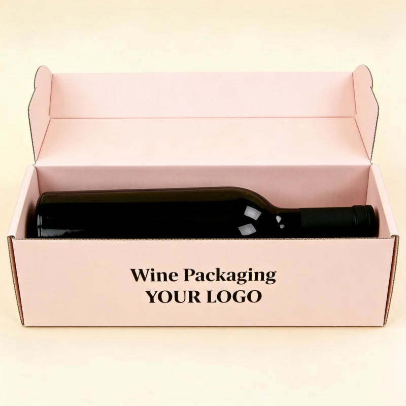 Scatole per confezionamento personalizzate in cartone ondulato per set di liquori, per bottiglie di champagne, whisky e vino, scatola postale in carta per profumi, scatola in vetro