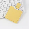 Amarillo limón - espejo 60*60mm funda de cuero 68*65mm