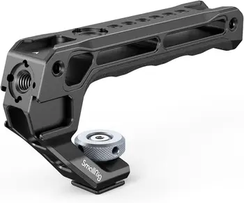 SmallRig Lightweight Cold Shoe Top Handle, Grip for DSLR Camera Cage, Universal Top Handle with 5 Cold Shoe Adapters and Cold