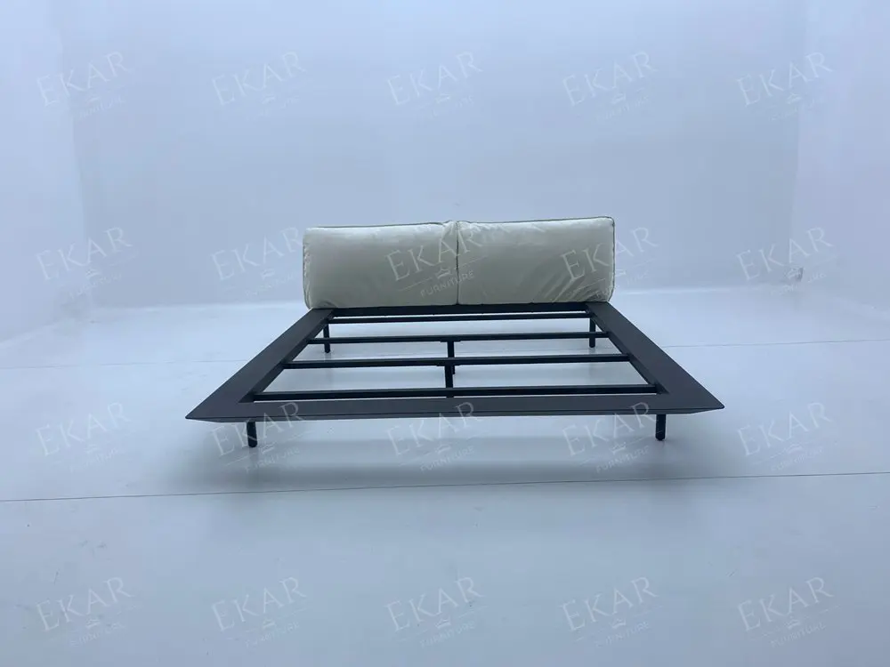 product removable upholstered headboard bed with stainless steel polished frame for modern bedrooms-68