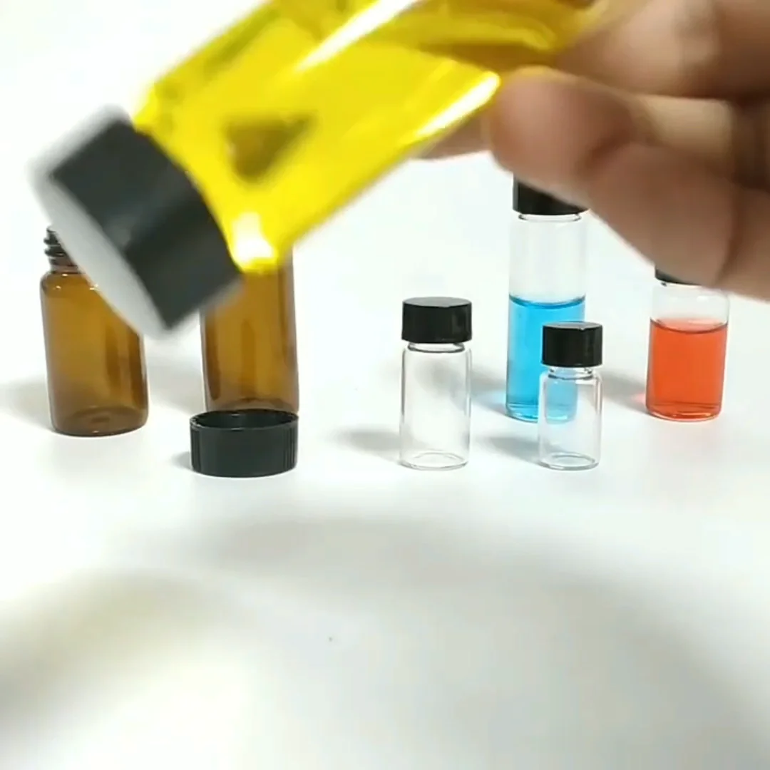 Borosilicate Glass 20ml Liquid Scintillation Vial With White Lined