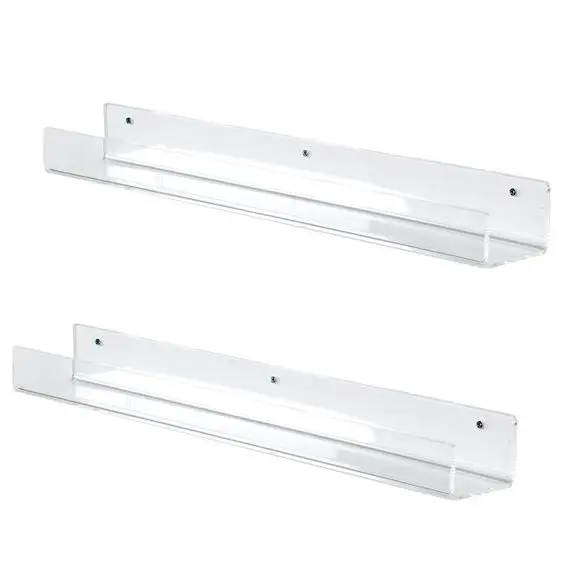 Acrylic Bathroom Shelf with Drainage