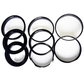 Set Hub Centric Ring 73mm OD to 70.3mm Hub ID Black Polycarbonate Wheel Centerbore Plastic R13