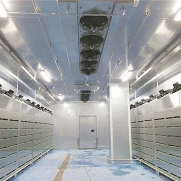Industrial low temperature and high humidity defrosting system for slaughterhouses