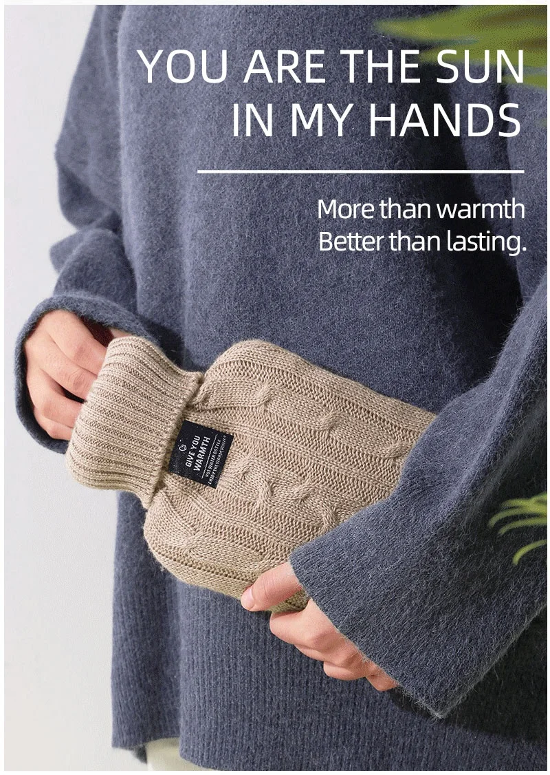 Меховой чехол для сумки с горячей водой и подушка из ПВХ