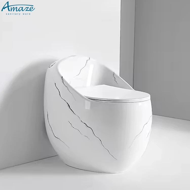 Sanitarios lnodoros bathroom round colored floor mounted wc water closet ceramic egg shaped marble one piece toilet