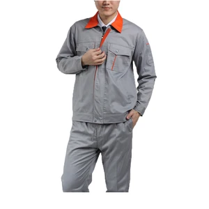 Men's Thickened Workwear Suit Brushed Long-Sleeved Spring Fall Auto Repair Clothing Labor Insurance Factory Workwear Resistant