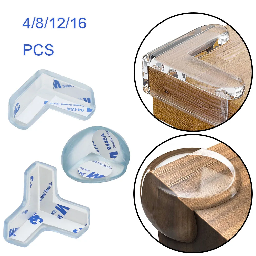 16-Pack Clear Baby Corner Protectors – Table & Furniture Safety Guards For Toddlers