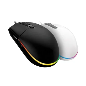 Professional LG100 RGB Wired Gaming Mouse with USB 4-Color Smooth RGB Backlit Keyboard Optical Tracking for Computer in Stock