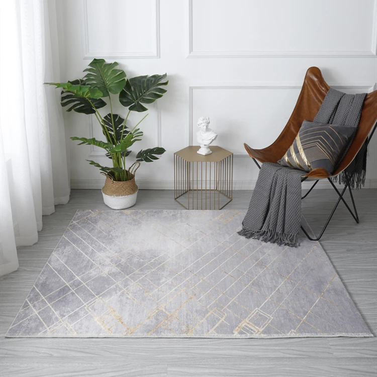 non-slip soft floor rugs living room modern custom floor rug for