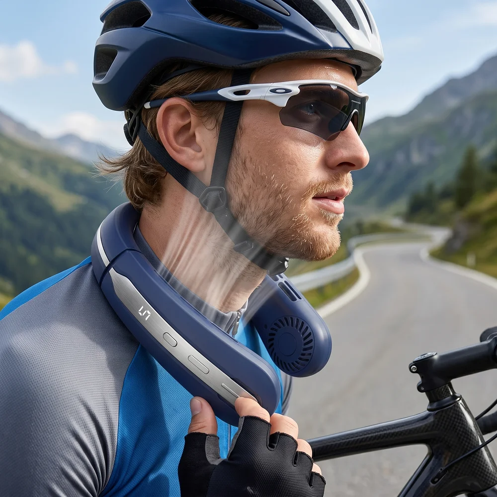 Wearable Cooling Fan, 5-Speed, Usb Charging - detail 2