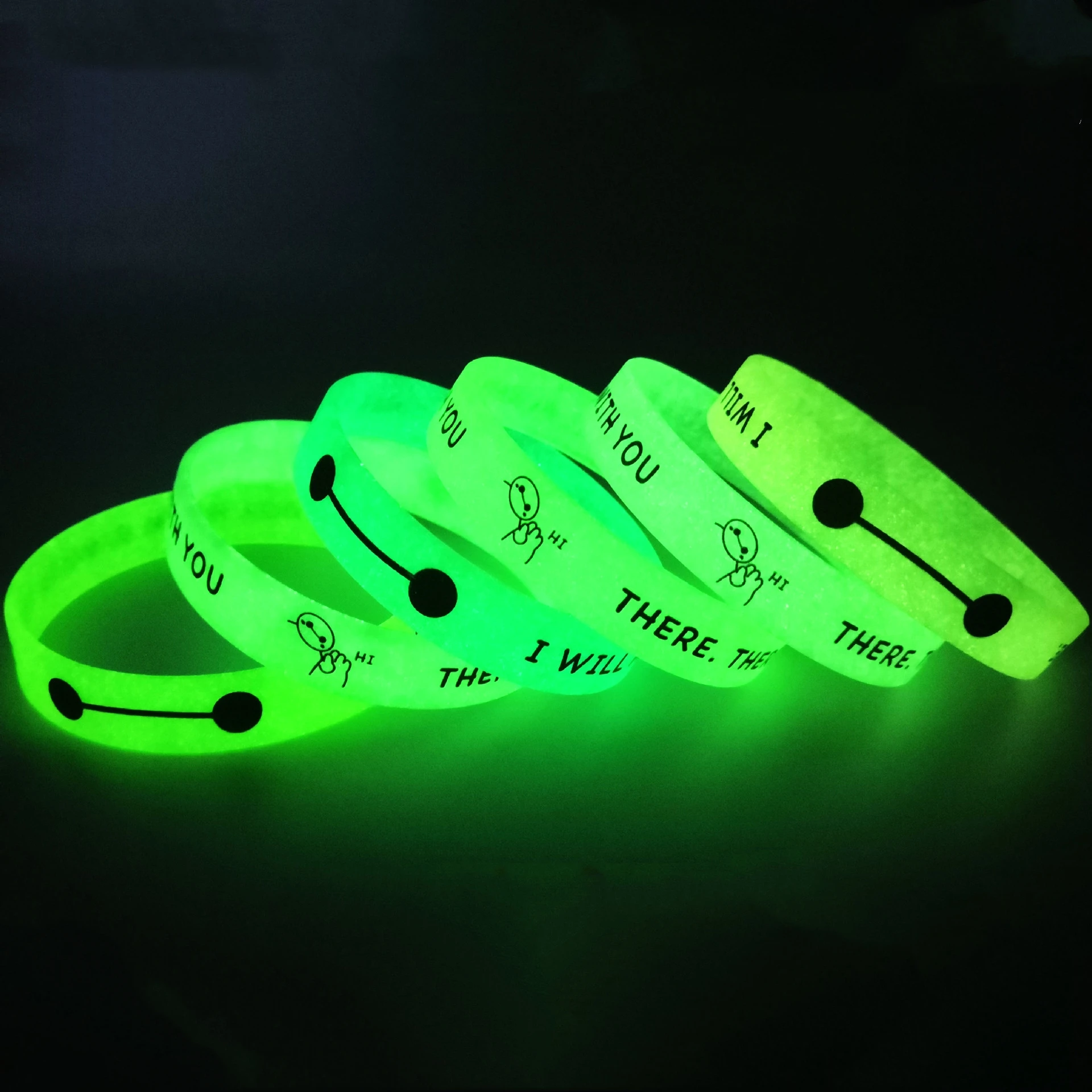 Custom Glow In The Dark Bracelets/Wristbands Wholesale