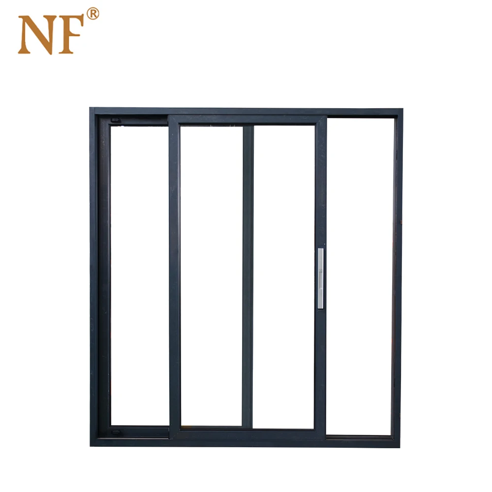 3 Tracks Mosquito Net Aluminium Sliding Doors
