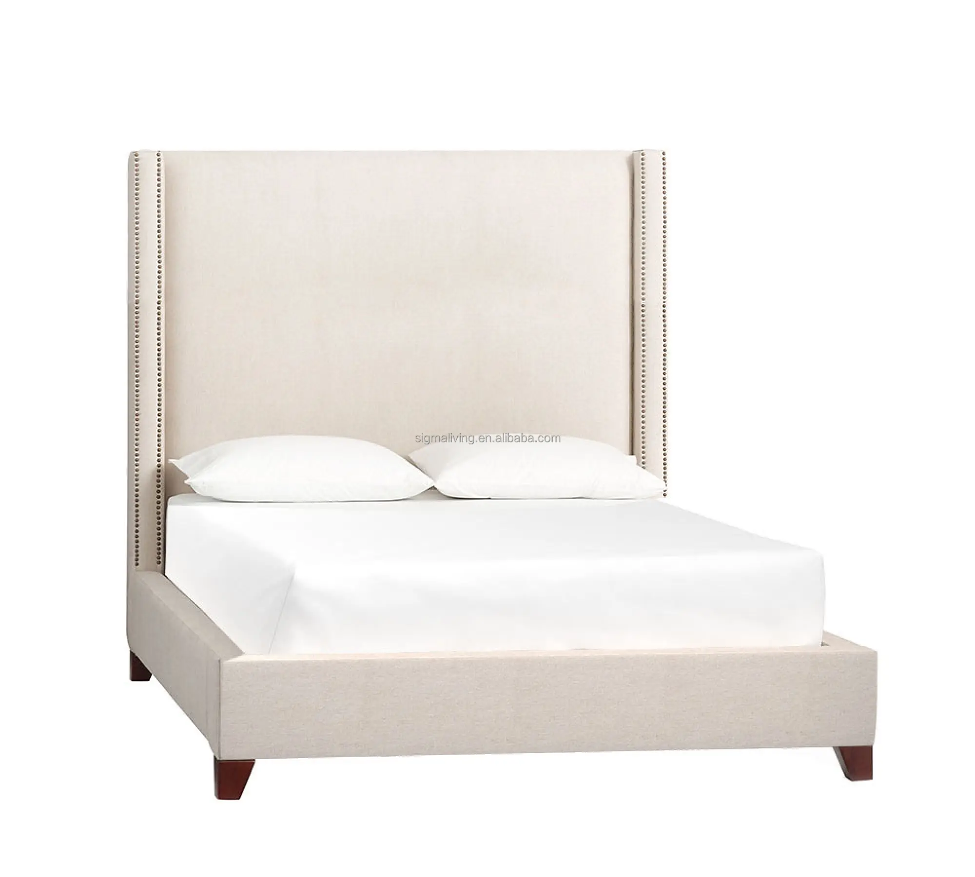 king bed kids bed bedroom furniture upholstered non-tufted tall bed