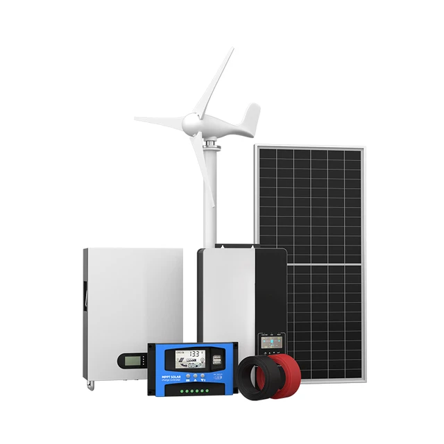 2 kw 3kw Vertical Mills Turbine Small Generator Energy Electric Station Axis Solar and Wind Turbine Hybrid Power  System