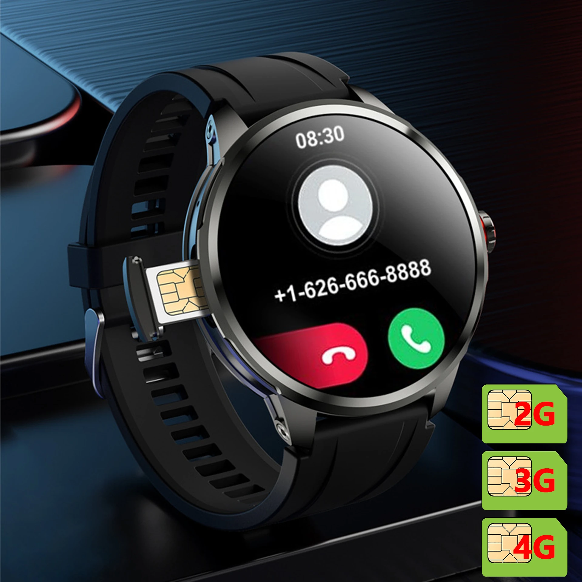 H99 4g Gps Smartwatch With Rotating Camera Sim Card