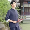 Top blu navy