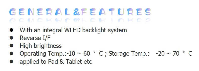 Innolux 10.1  inch High brightness panel  EJ101IA-01G ,1280(RGB)*800 ,550 nits,lvds input,60HZ,Pad and Tablet lcd screen supplier