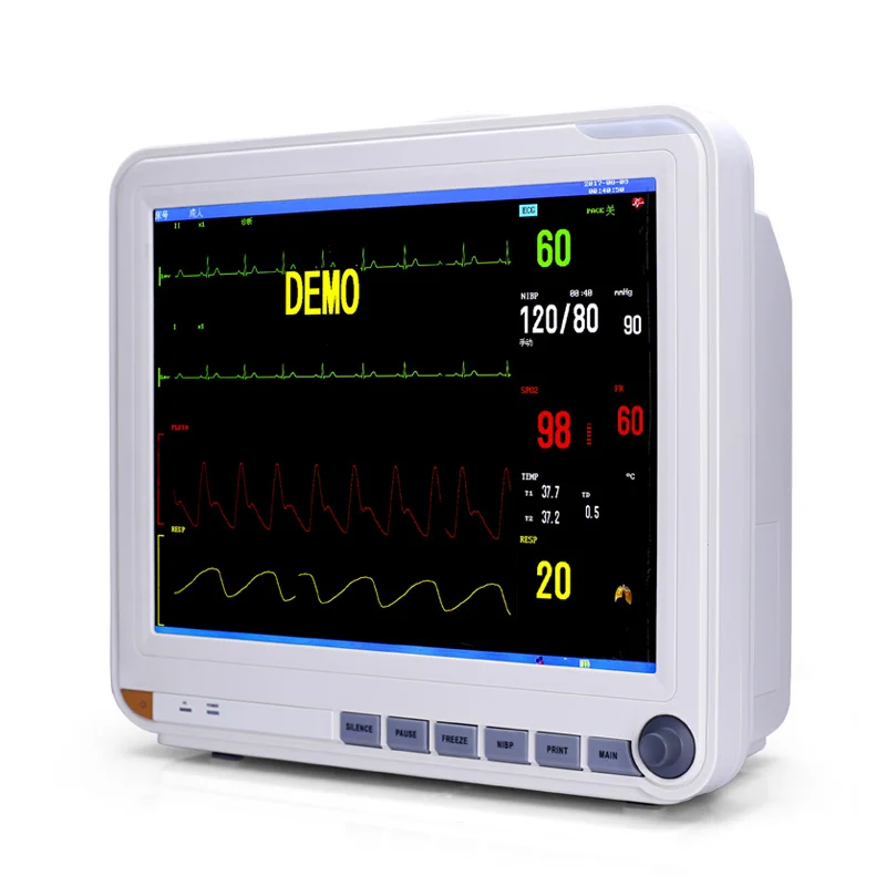 Yonker 8000D Spo2 nibp Resp ECG temp PR с дополнительным сенсорным экраном, кардиомонитор, многопараметрический монитор пациента для icu