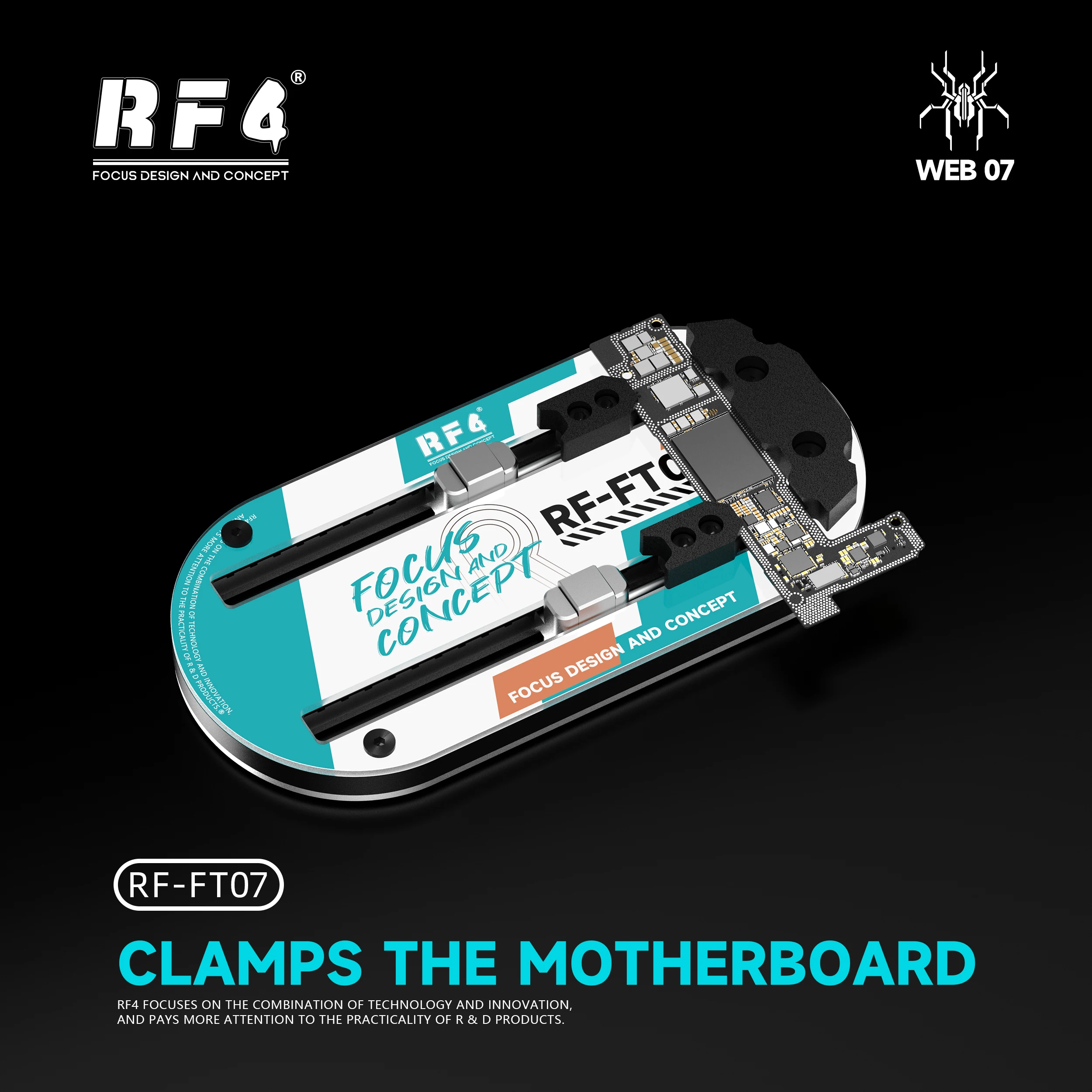 Support PCB RF4 RF-FT07 vue détaillée