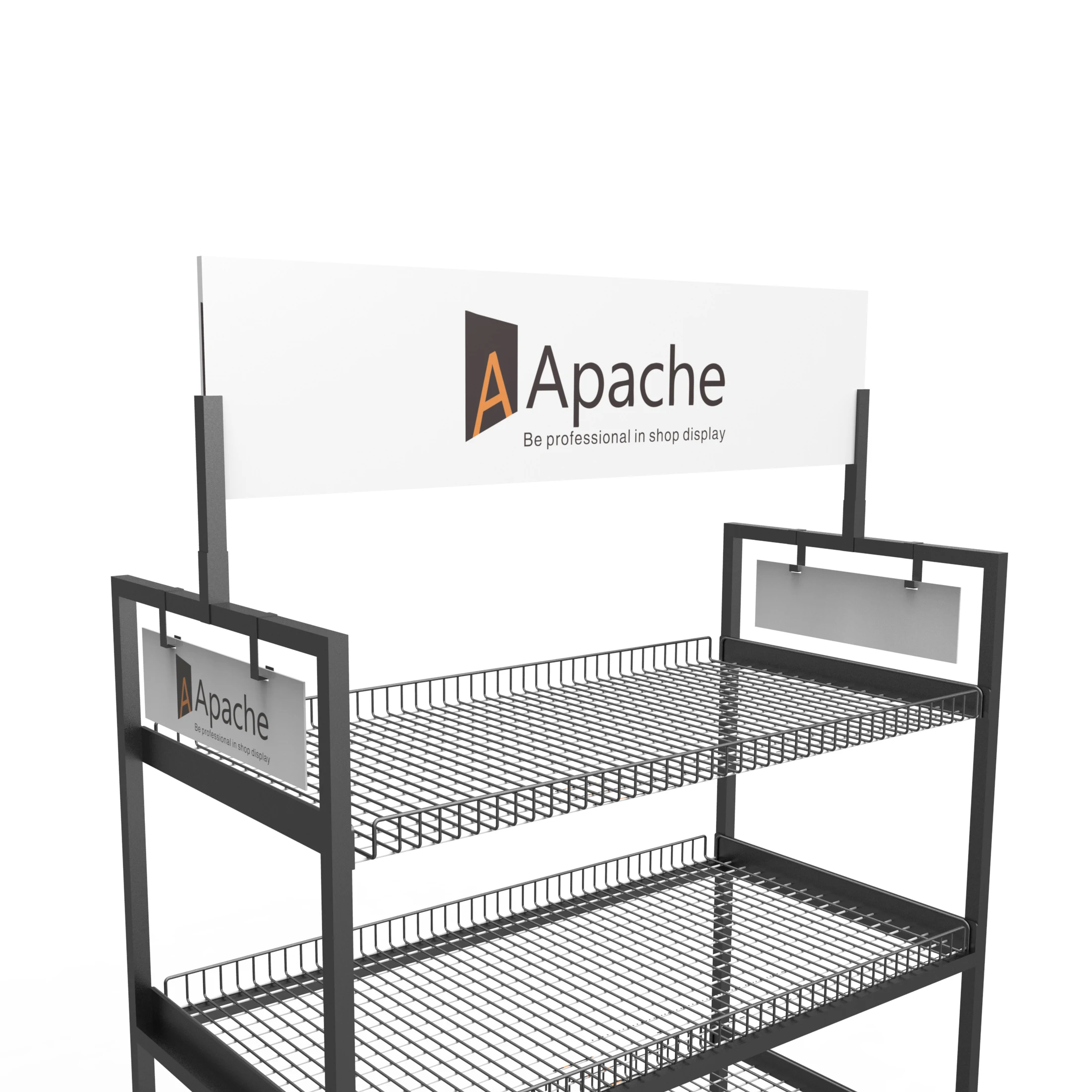 Sheet Shaped Snack Metal Display Rack For Supermarkets Food Packaging