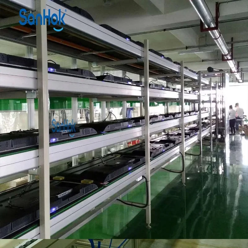 1 Year Warranty Automatic Tooling Board Chain Conveyor 65 Inches LED TV Assembly Line With PLC Control System