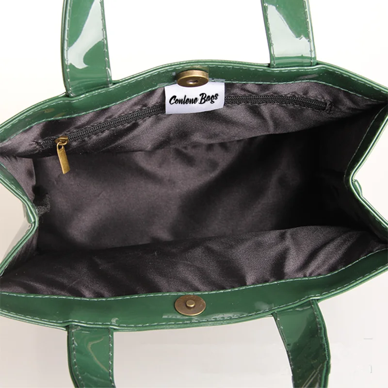 Luxury Custom Pvc Tote Shopping Bag With Lining Custom Printed Logo