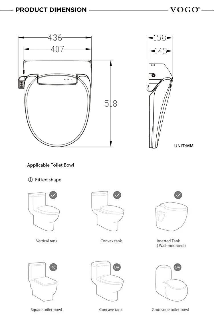 Good Modern Self Lifting Toilet Seat With Water Jet Buy Modern Toilet Seat,Self Lifting Toilet