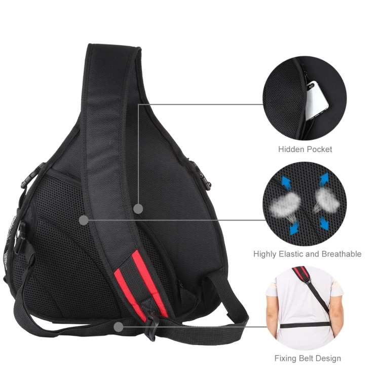 PULUZ Style SLR Camera Outdoor waterproof camera Bag Sling Waterproof Triangle Backpack Single Shoulder Messenger Bags