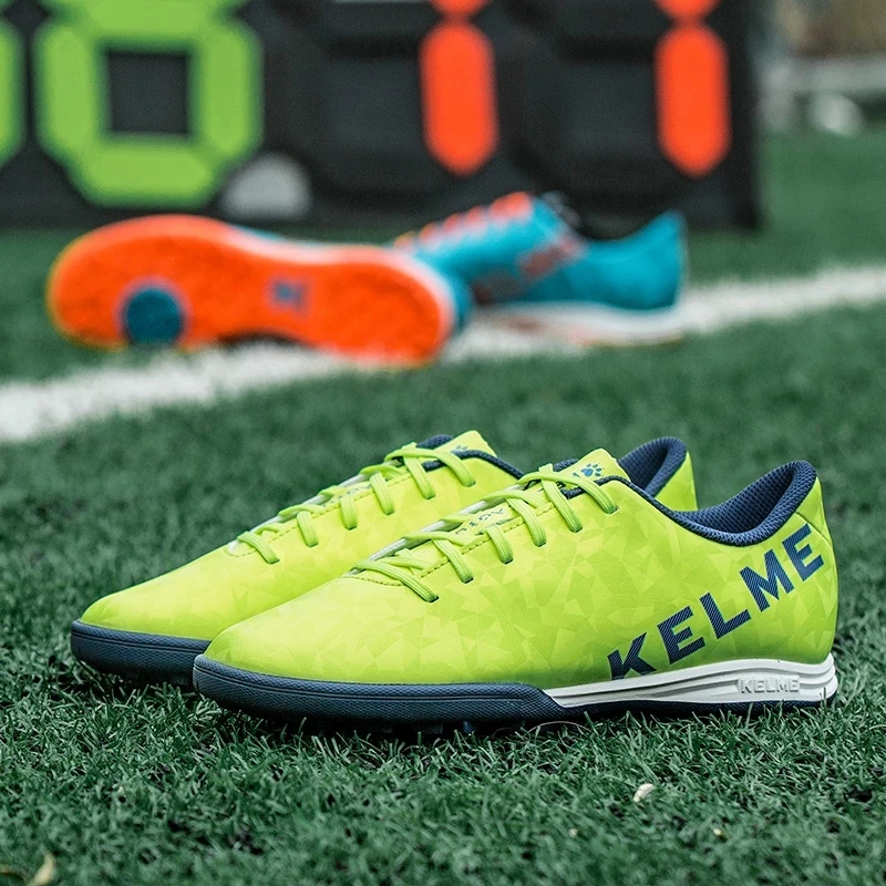 Детская футбольная обувь KELME, домашние футбольные бутсы, оригинальные мужские TF белые футбольные бутсы, профессиональные детские футбольные бутсы, кроссовки