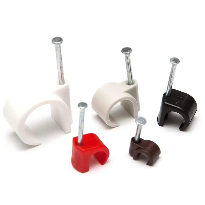 2.5MM Round Nylon Flat Square Cable Clips