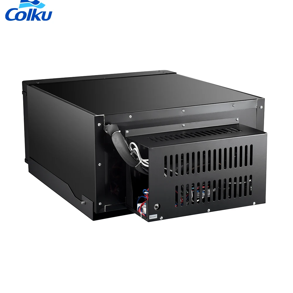 New Design Colku 40L Rv Fridge Small Mini Car Truck Drawer Fridge 12V DC Compressor Freezer Car Refrigerator