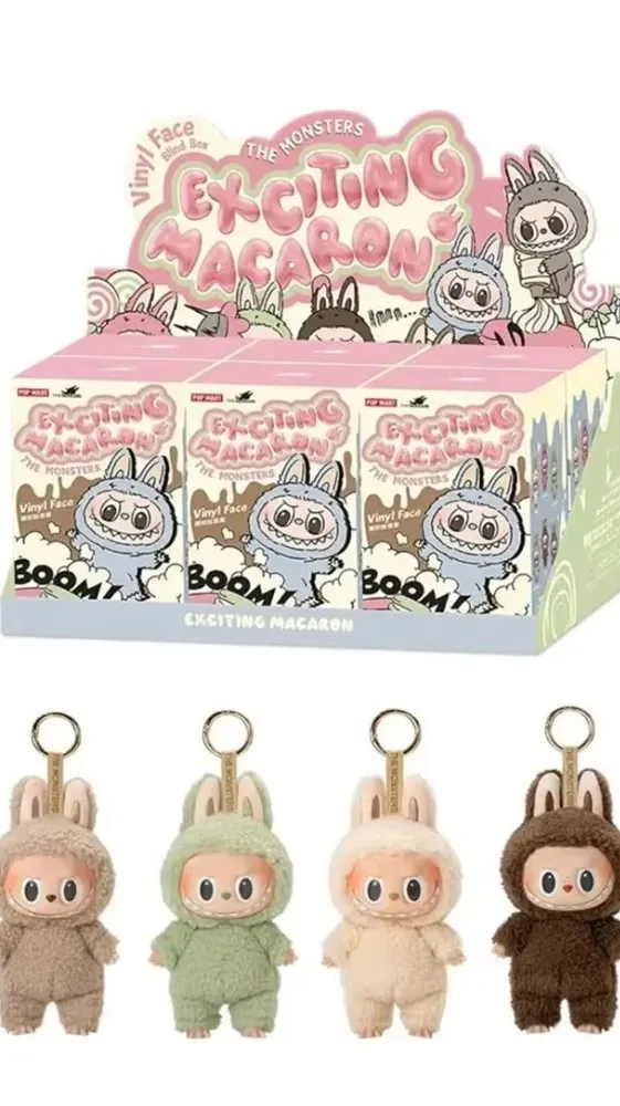 Soymilk Doll Popmart Macaron Plush Toys Labubu Original Mystery