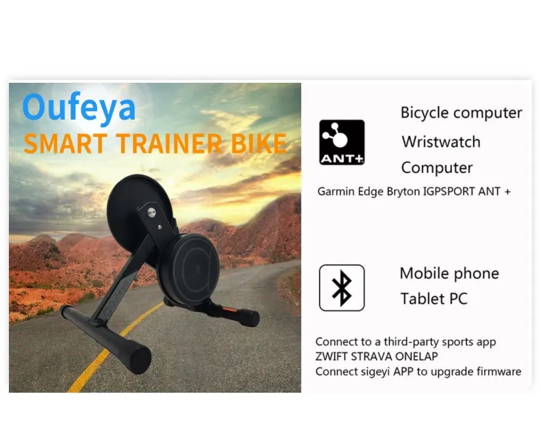 MAKELEN Smart Bike Trainer For Indoor Cycling - Compatible With 26-29" MTB & 700c Road Bikes, Shimano/SRAM 9-11 Speed, SRAM XDR 12 Speed, Adjustable Resistance & 15% Max Incline