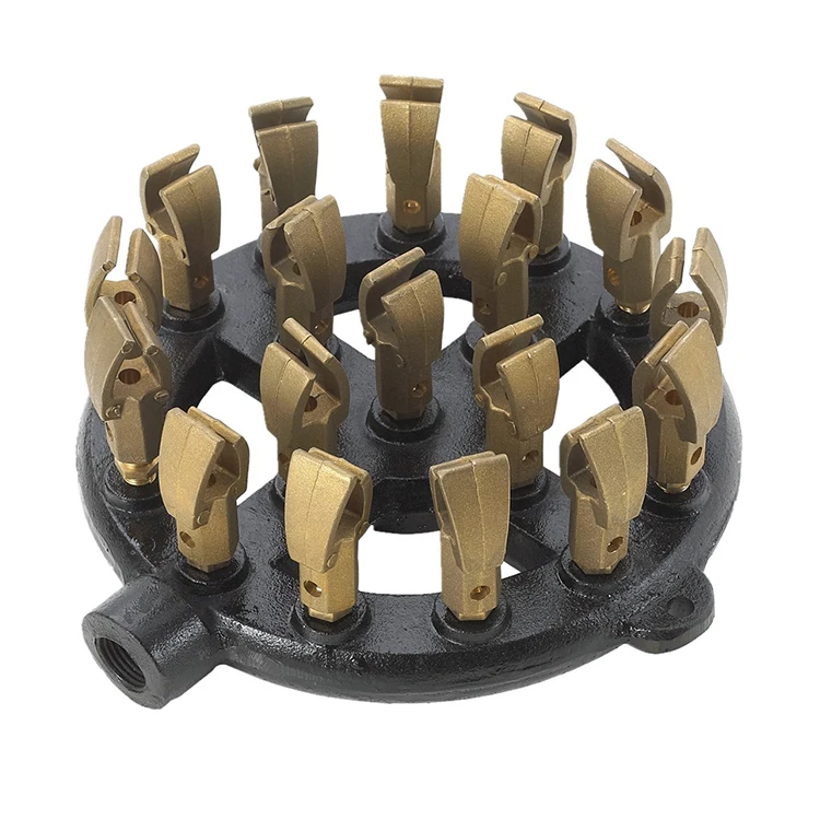 Industrial duckbill burner jet burner gas burner, 18 tip cast iron
