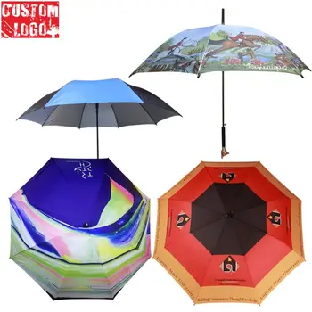 Promoteion Gifts New Business Giveaways Trade Assurance Multi Color Customized Umbrella Golf
