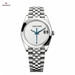 ODM Design OEM Customized 316L Stainless Steel 38mm Sapphire Mirror DIY Dial Japanese MIyota Quartz Unisex Watch for Men