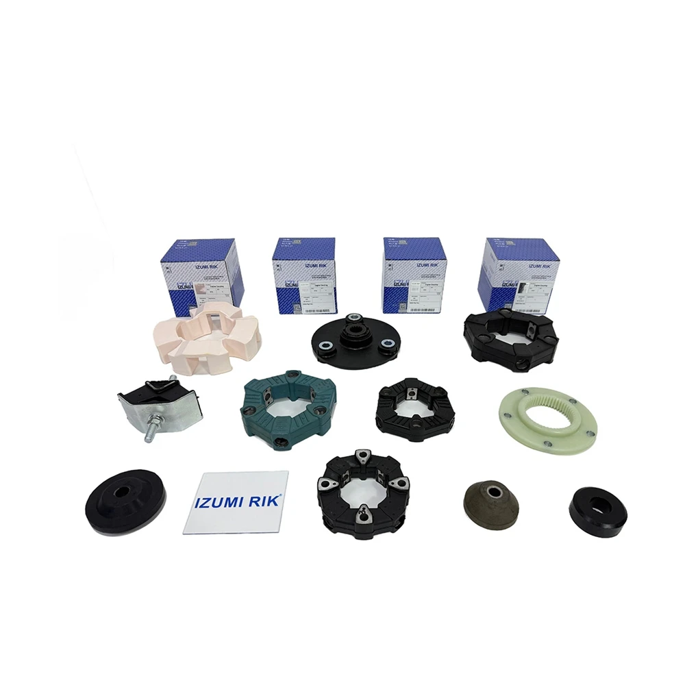Coupling at rubber coupling