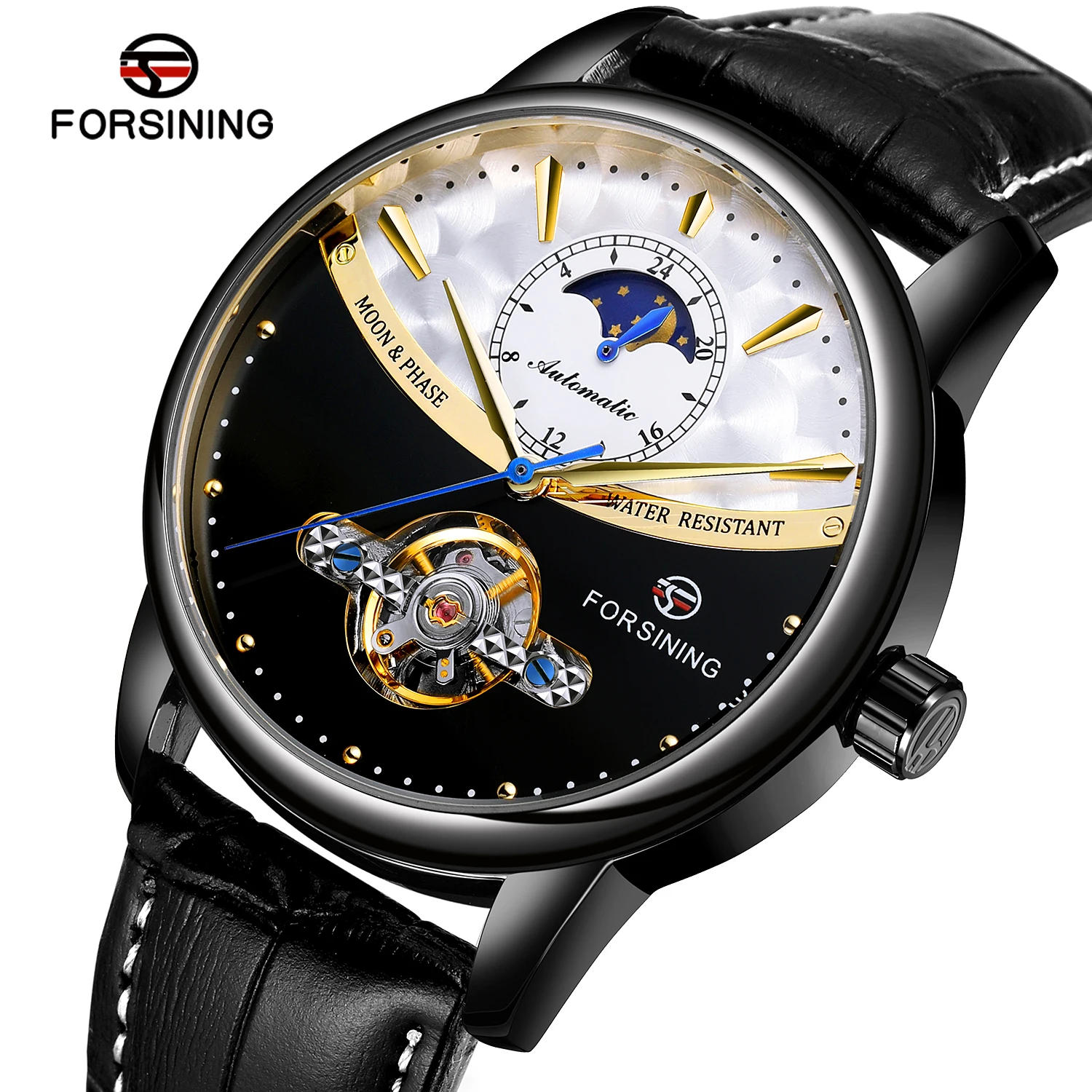 Moon Phase Forsining Orologi Forsining Moon Phase Men's Automatic