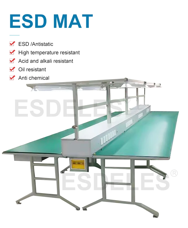 Engineering Table Mat 1.6mm 1.8mm 2mm 3mm 5mm Thickness Green Gray Blue Color 450 X 600 ...