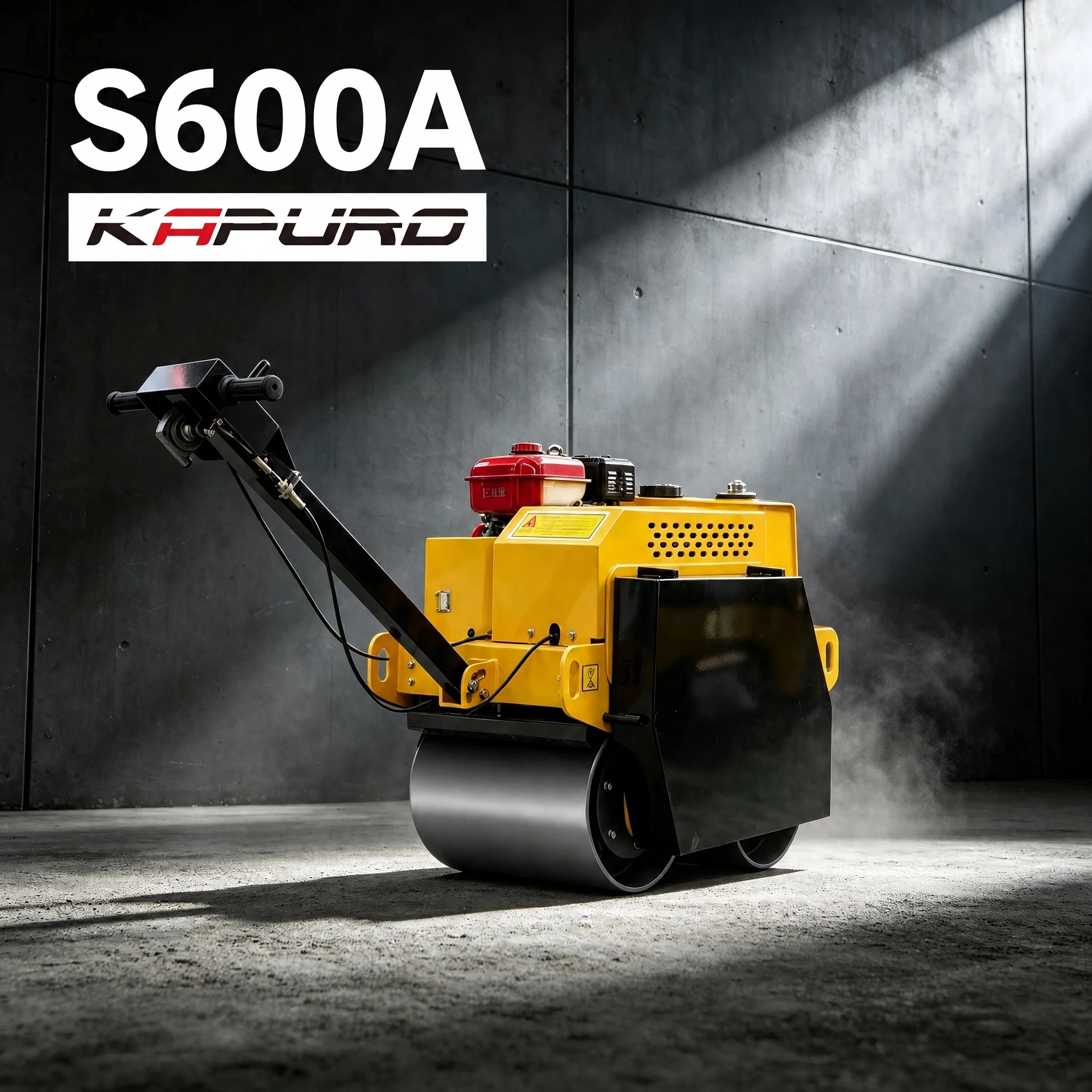 product small road roller 600mm width 30kn exciting force 75hz vibratory compactor 530kg honda engine for trench-13