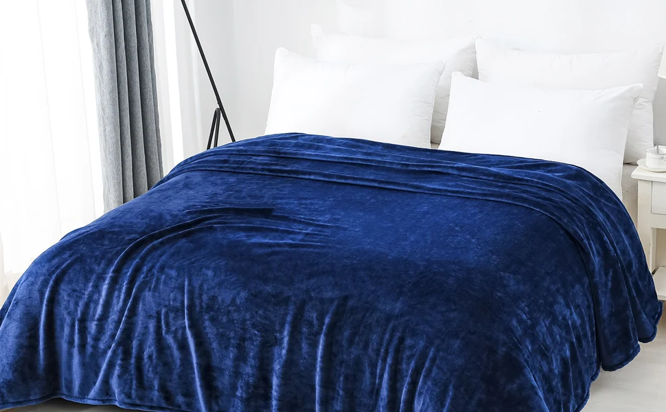 Blx Winter Bed Quilt Blanket King Size Super Soft Warm Throw Blankets