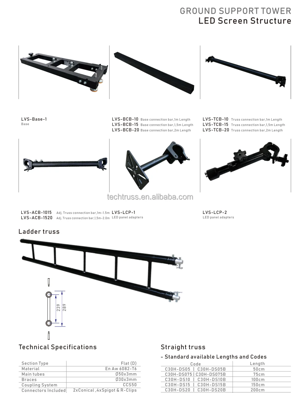 Aluminum Alloy LED Hanging Video Wall Truss Display Stand Rack LED ...