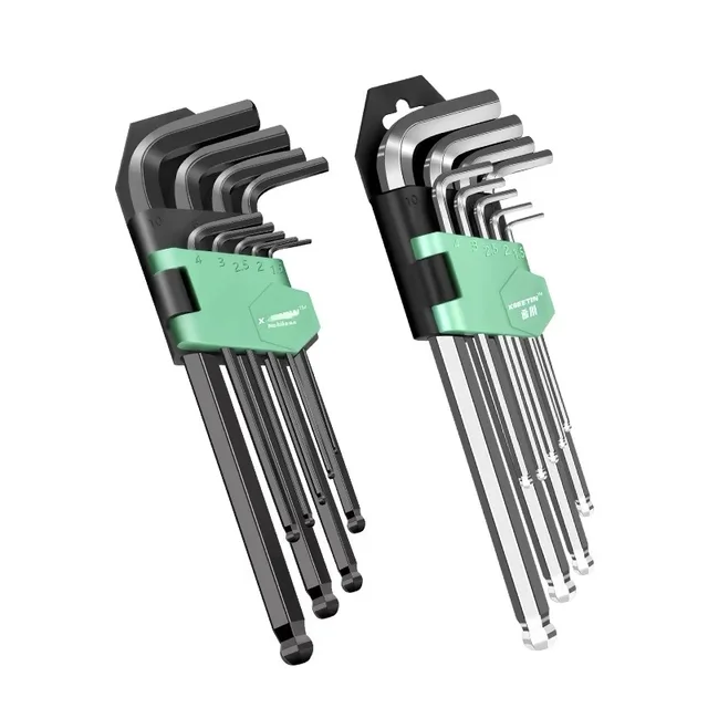 Precision Steel Hex Key Set-6-Corner Screwdriver Tool GS Certified Metric System Automatic Extension for DIY Projects
