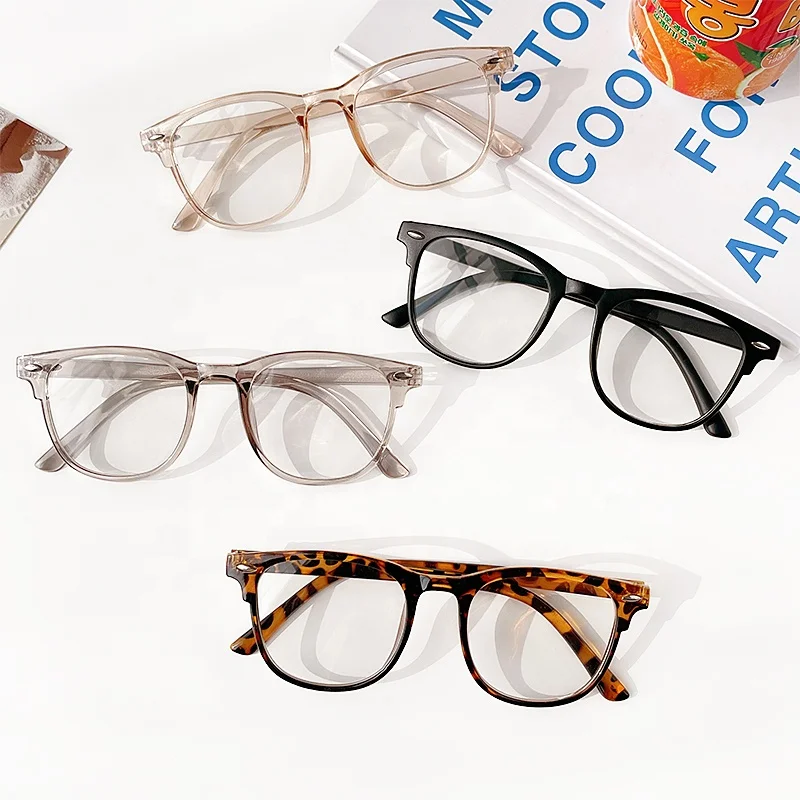 Transparent Computer Glasses Frame Women Men Anti Blue Light Round Eyewear  Blocking Glasses Optical Spectacle Eyeglass