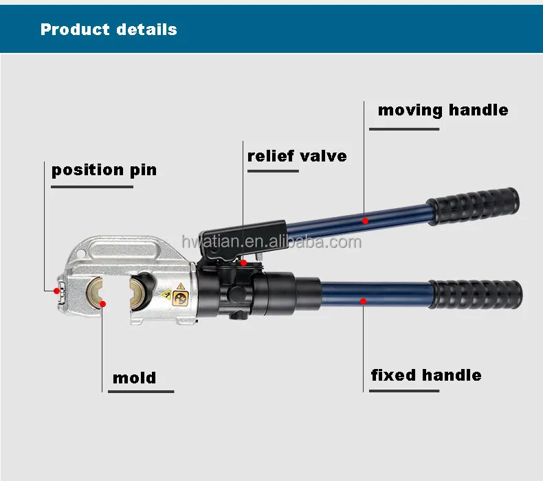 EP Series High Quality Split Unit One-Piece Hydraulic Pliers Crimping Tool