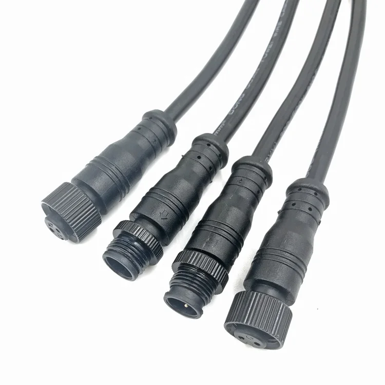 20AWG IP67 IP68 M12 M16 Waterproof Power Cable Male Female 2pin 3pin 4pin 5pin 6pin Electrical Connector IP67/IP68 Certified插图1