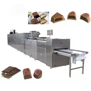 Cheap Factory mini chips drops depositing line chocolate making machine for small production with reasonable price