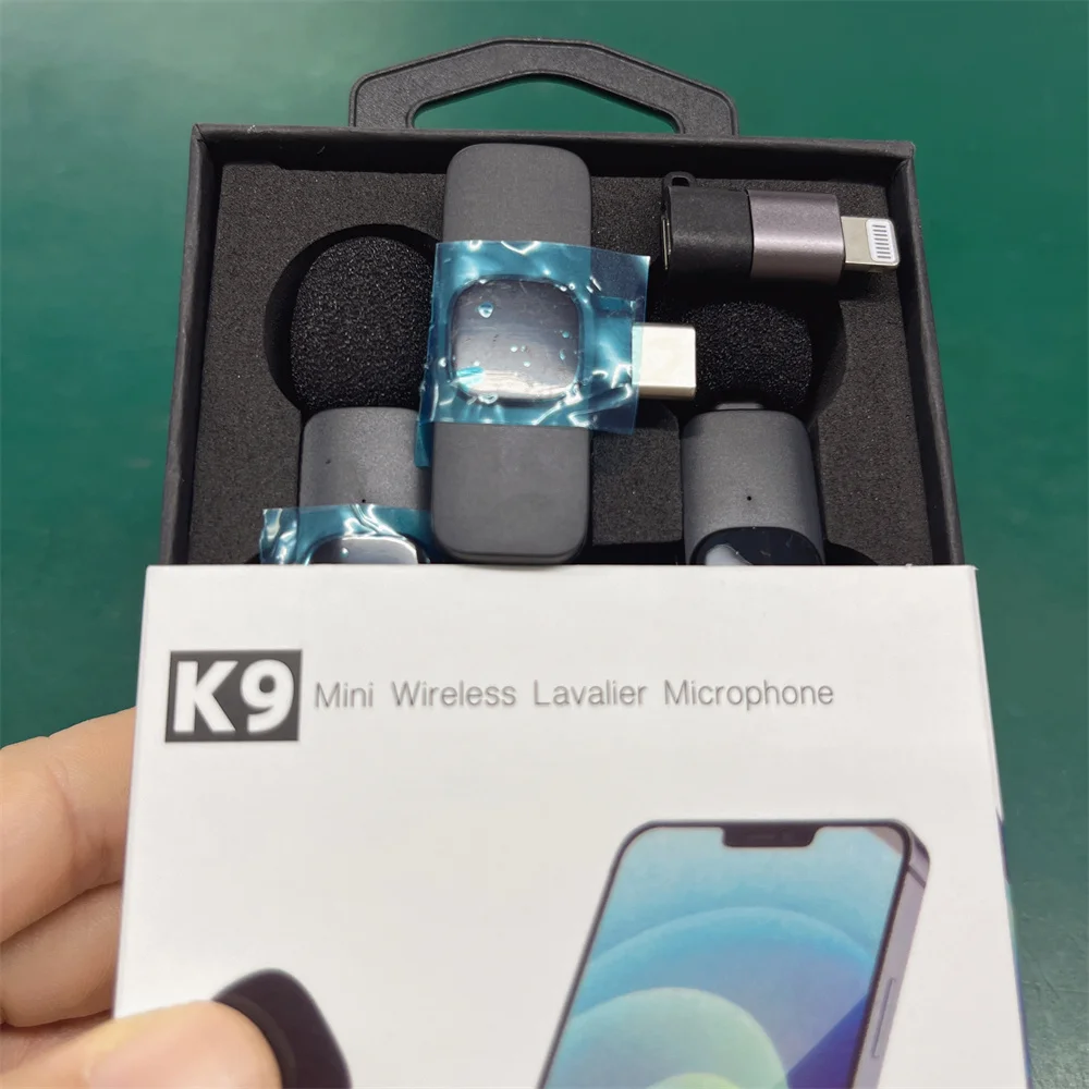 Mini K9 Wireless Microphone Android Micro Tie Sans Fil For Vlogging on Phone
