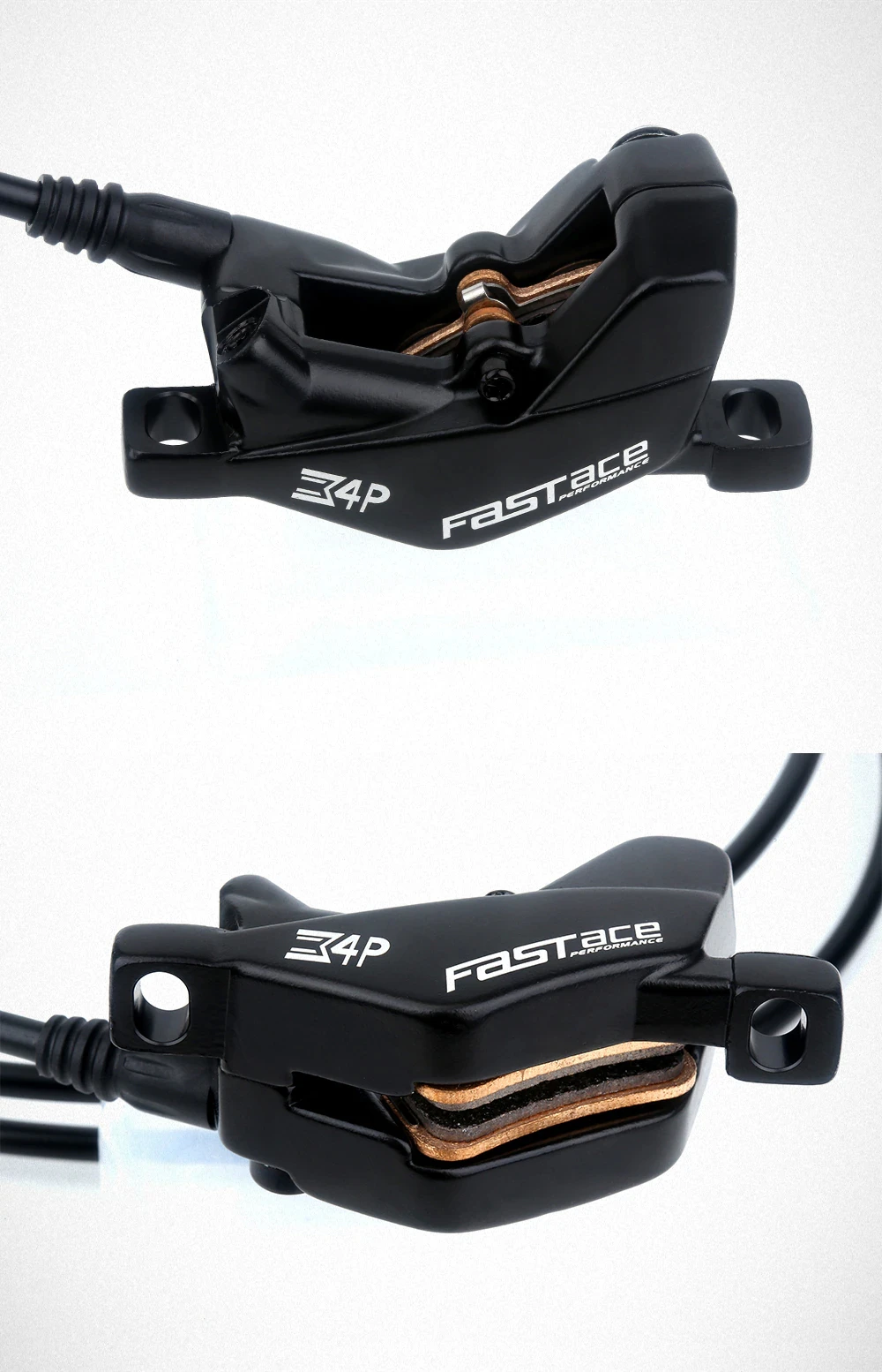 4piston Electric Bike Hydraulic Disc Brake Four Piston Calipers Brakes